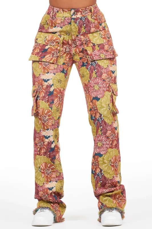 Sherita Navy Cargo Tapestry Pant sold by Rockstar Original