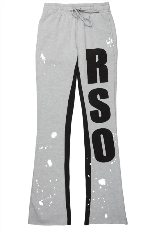 Boys Cajo Heather Grey Baggy Fit Trackpant sold by Rockstar Original