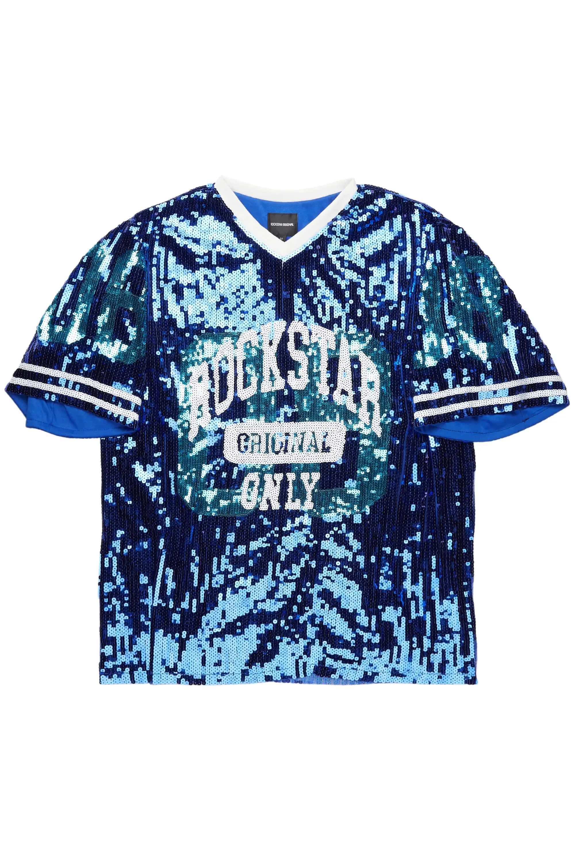 Touch Down Blue Sequin Mini Dress sold by Rockstar Original product image thumbnail 2