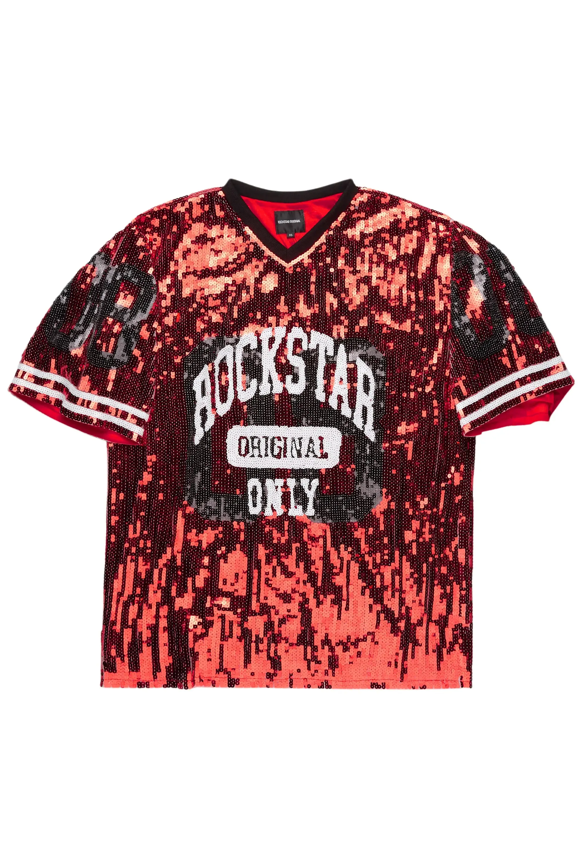 Touch Down Red Sequin Mini Dress sold by Rockstar Original product image thumbnail 3