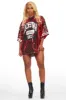 Touch Down Red Sequin Mini Dress sold by Rockstar Original