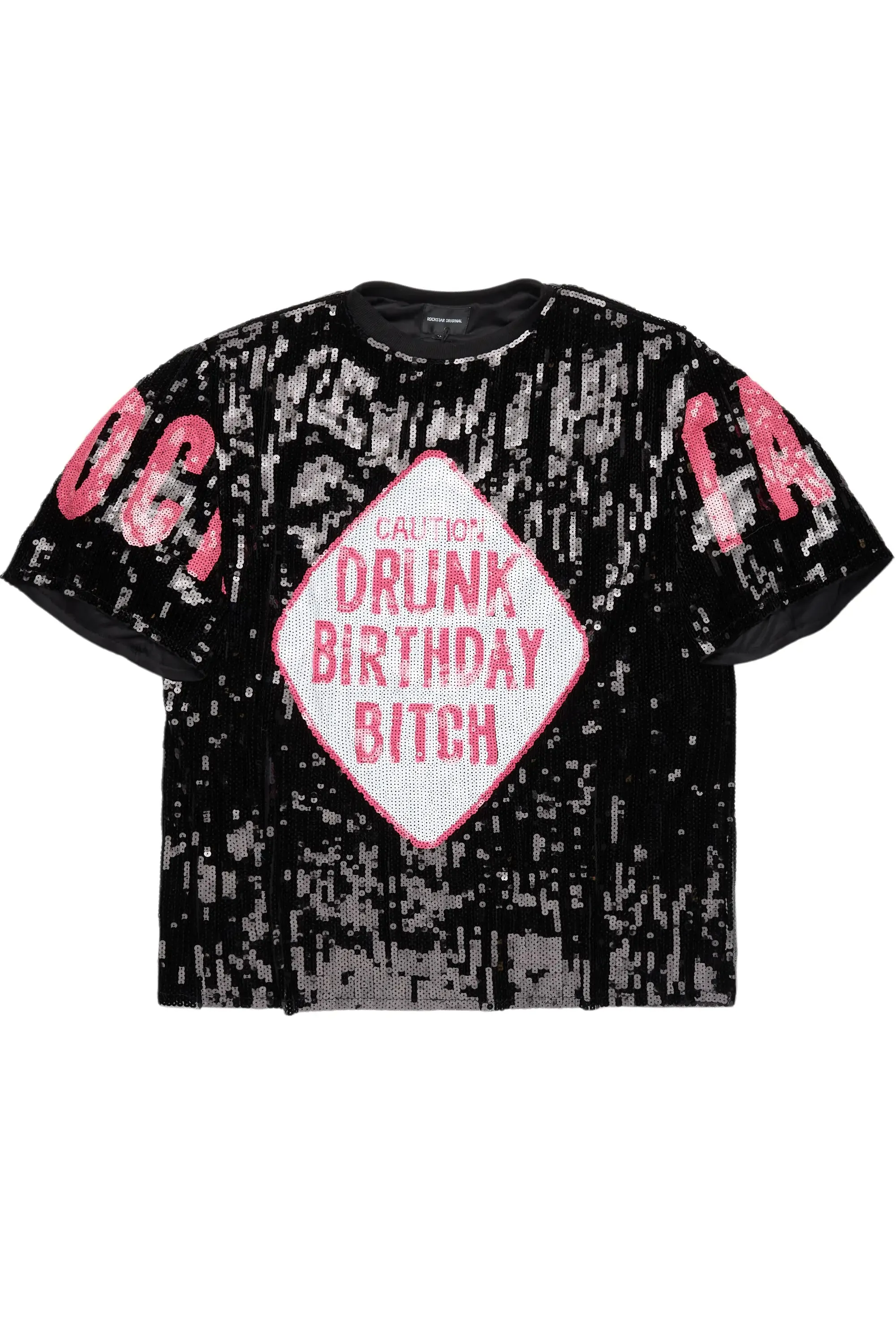 Birthday Bitch Black Sequin Mini Dress sold by Rockstar Original product image thumbnail 2