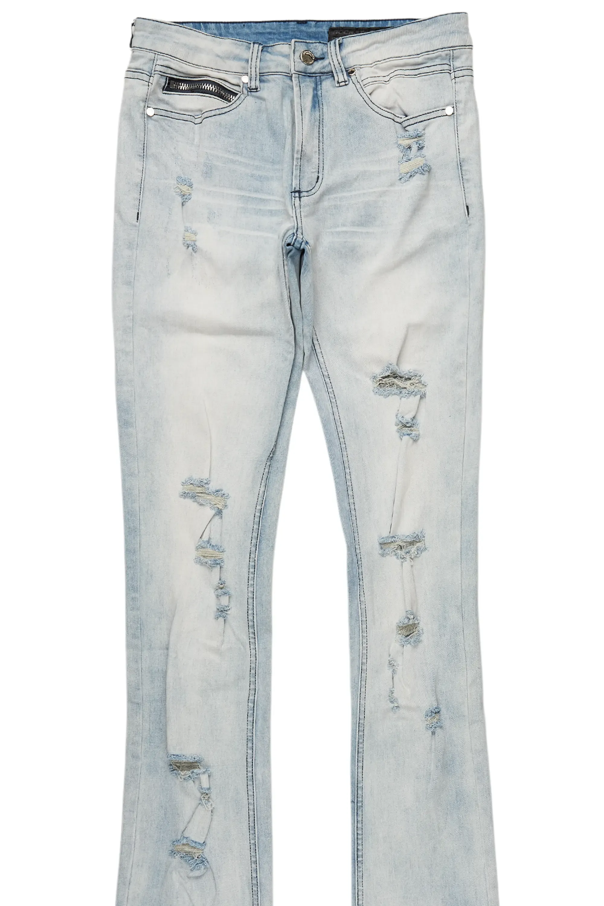 Stellan Blue Super Stacked Flare Jean sold by Rockstar Original product image thumbnail 2