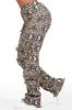 Ferlanda Black Cargo Tapestry Stacked Pant sold by Rockstar Original