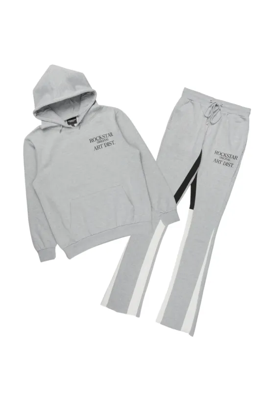 Briggs Heather Grey Hoodie/Stacked Flare Track Set sold by Rockstar Original