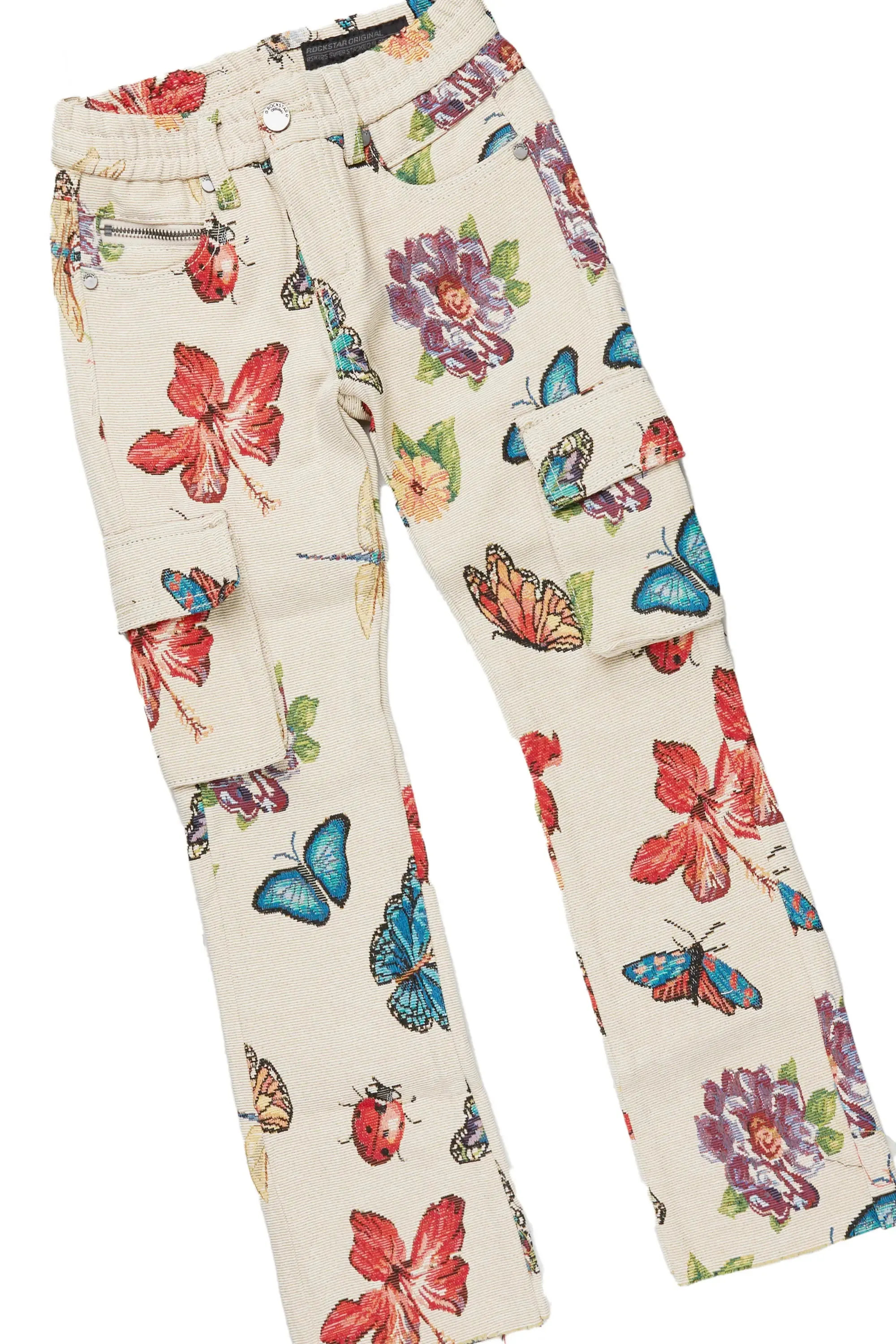 Girls Maeve Purple Hoodie/Stacked Flare Jean Set sold by Rockstar Original product image thumbnail 4