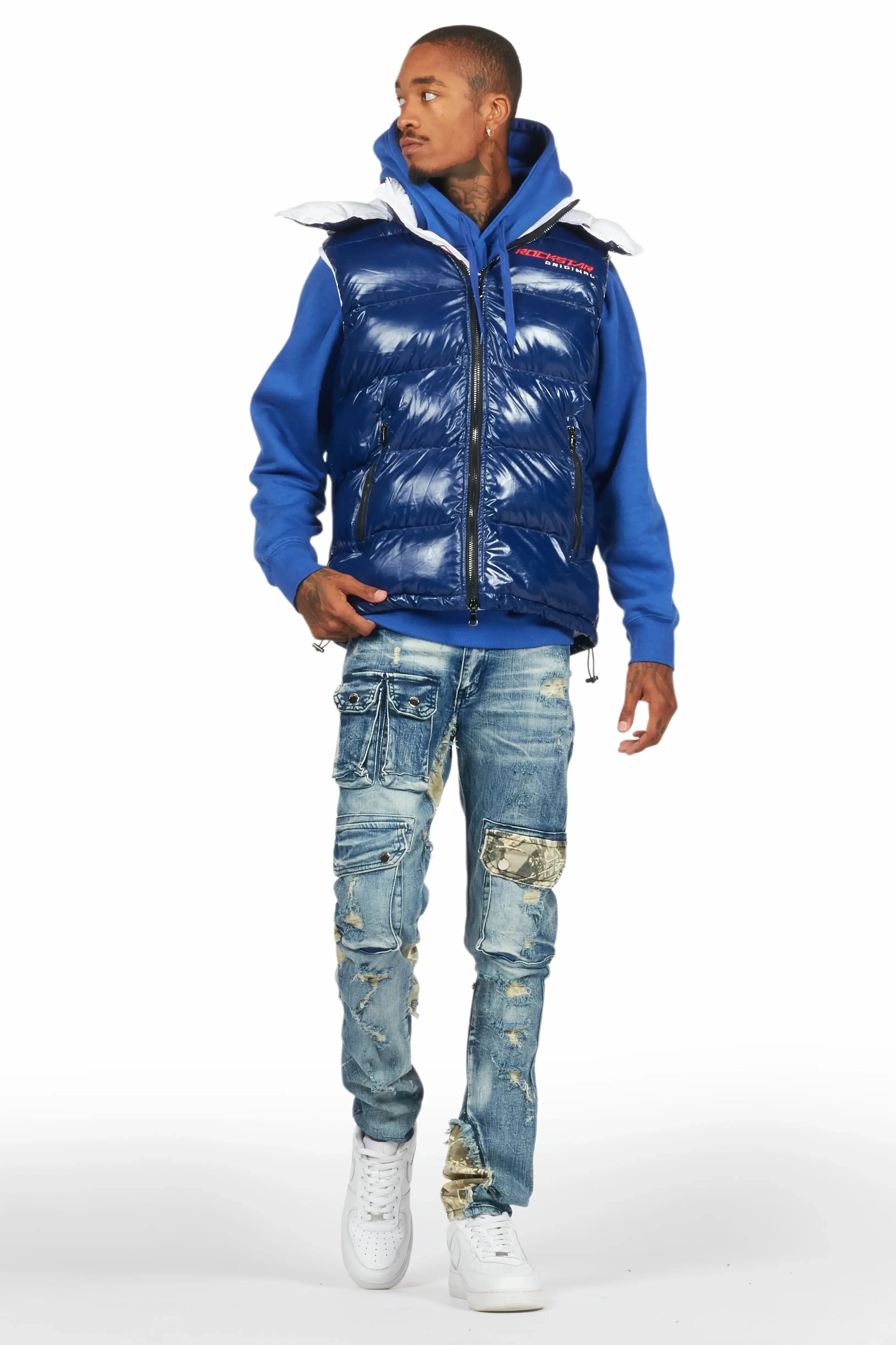 Zeta Blue Slim Fit Jeans sold by Rockstar Original product image thumbnail 3