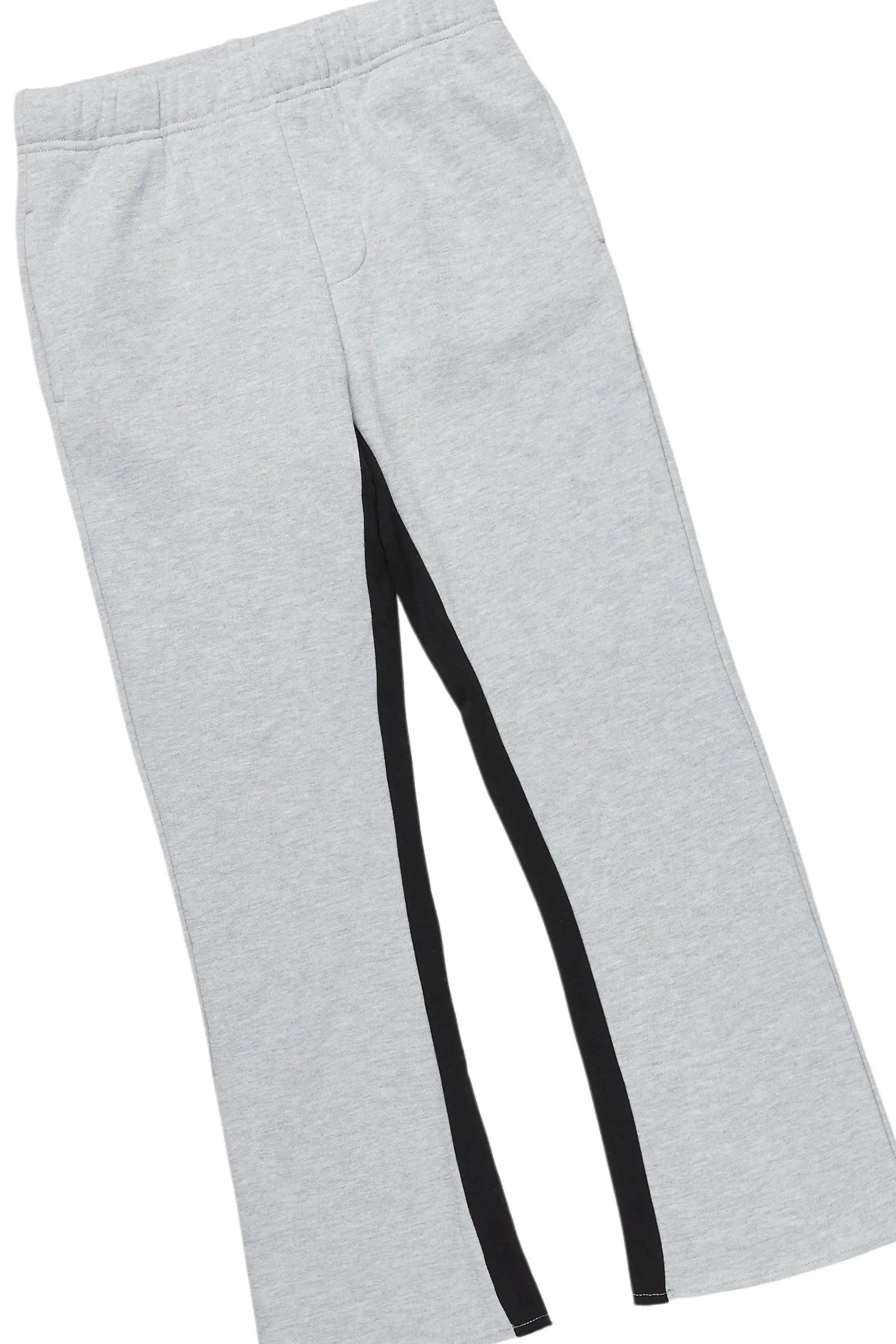 Boys Pedro Heather Grey Baggy Stacked Track Set sold by Rockstar Original product image thumbnail 3