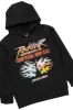 Boys Pedro Black Baggy Stacked Track Set sold by Rockstar Original