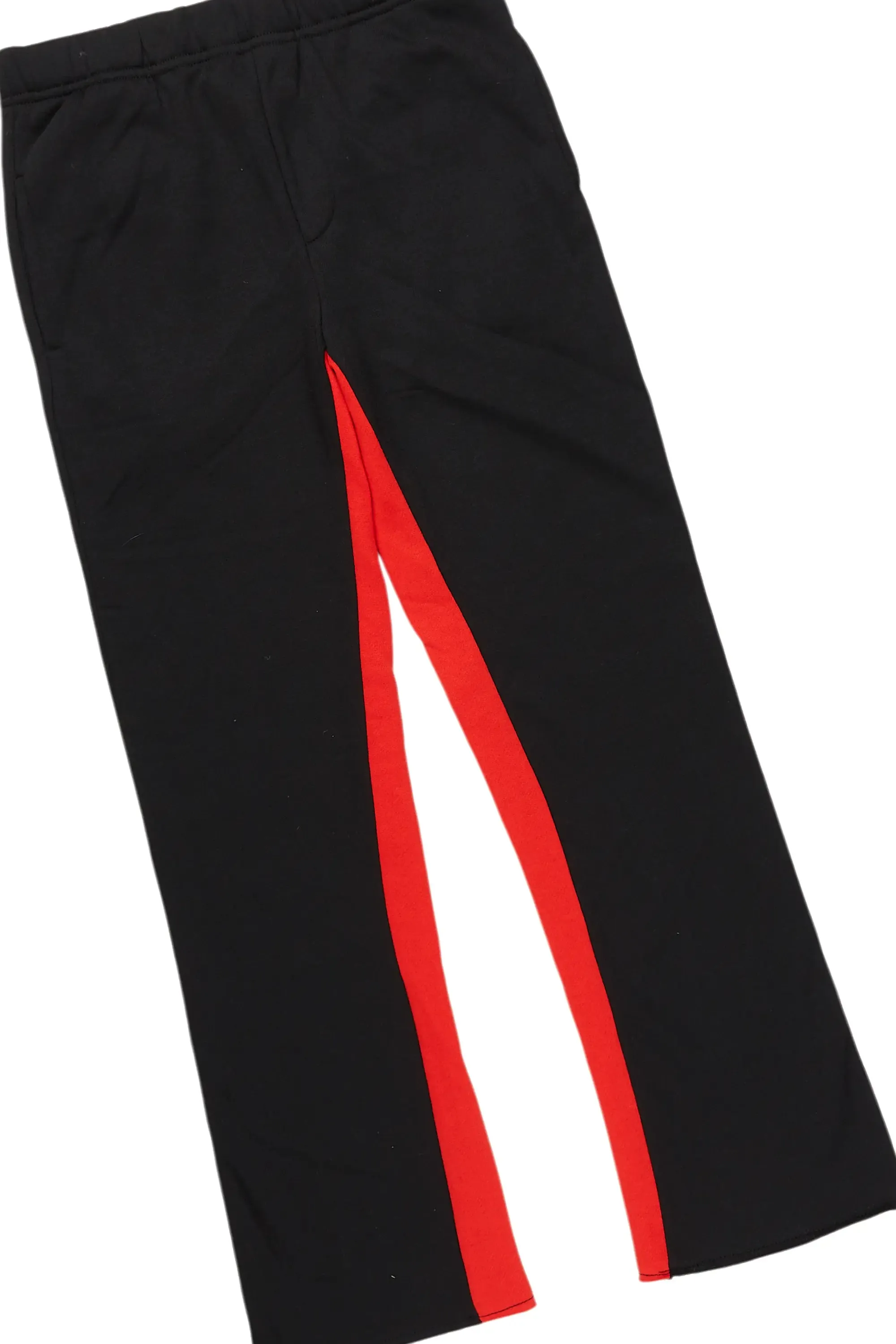 Boys Pedro Black Baggy Stacked Track Set sold by Rockstar Original product image thumbnail 3