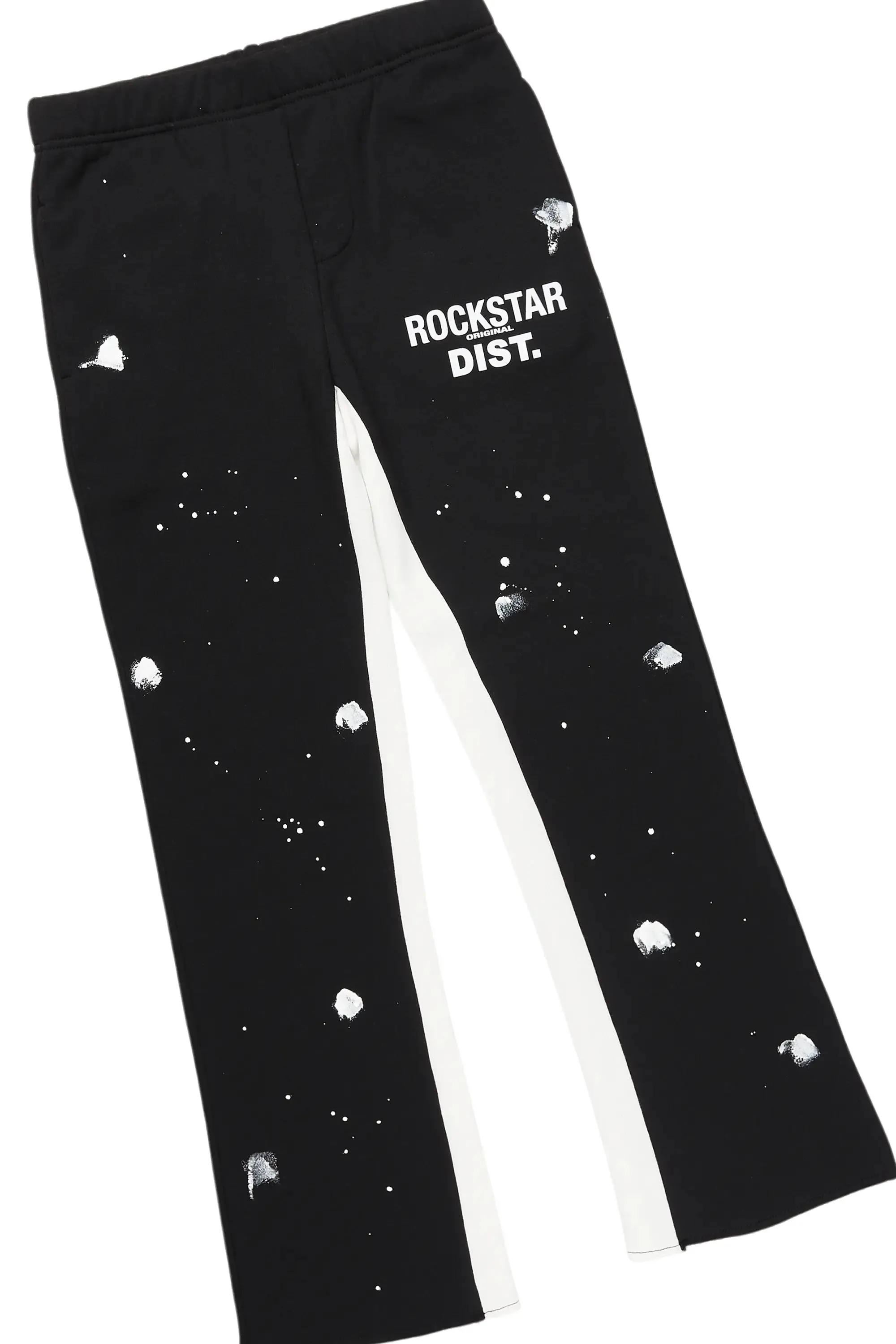 Boys Scottie Black/White Baggy Stacked Track Set sold by Rockstar Original product image thumbnail 3