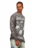 Skulls Charcoal Long Sleeve Graphic T-Shirt sold by Rockstar Original