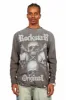 Skulls Charcoal Long Sleeve Graphic T-Shirt sold by Rockstar Original