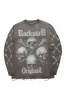 Skulls Charcoal Long Sleeve Graphic T-Shirt sold by Rockstar Original