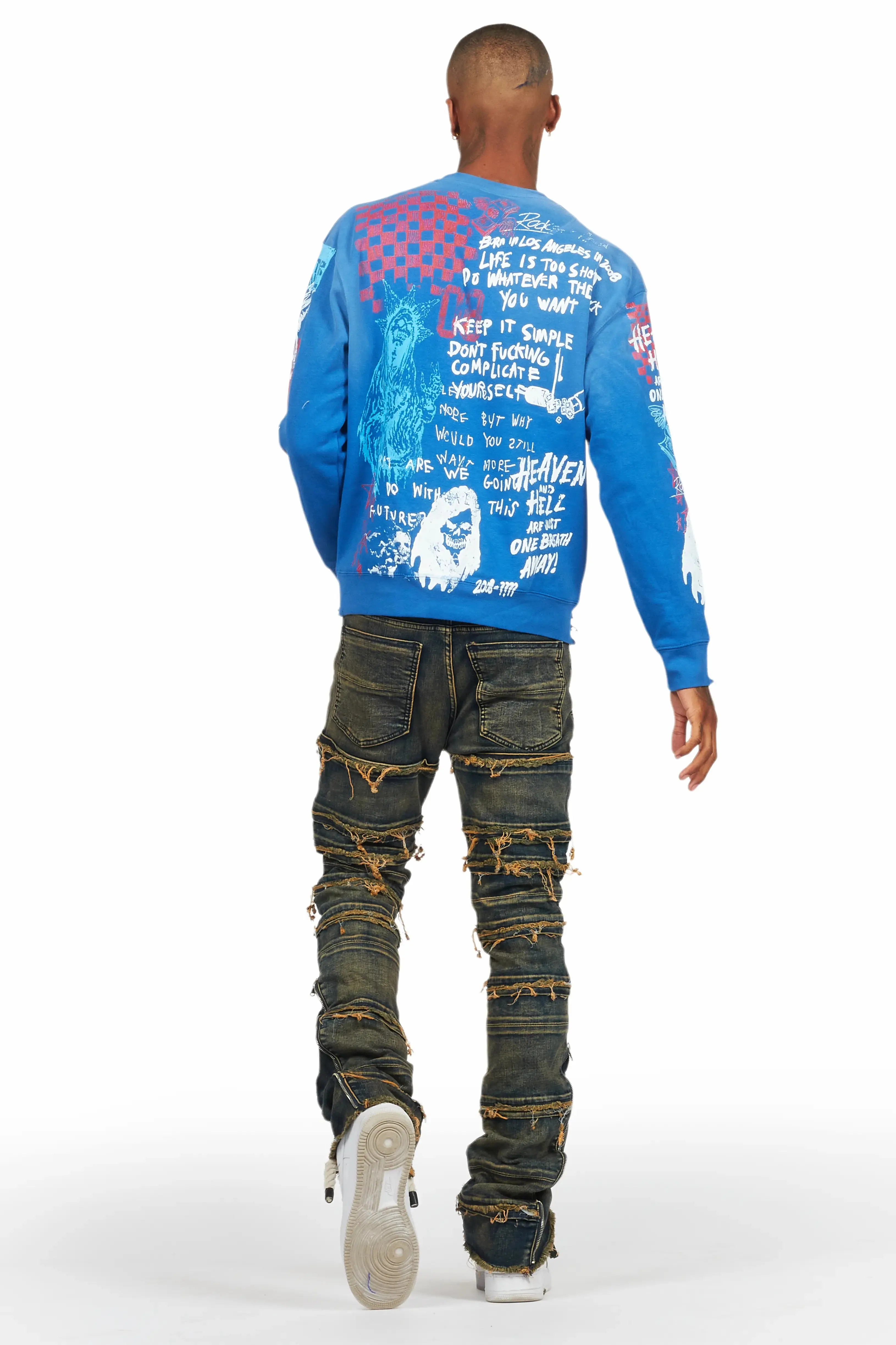 Horado Tint Wash Stacked Flare Jean sold by Rockstar Original product image thumbnail 5