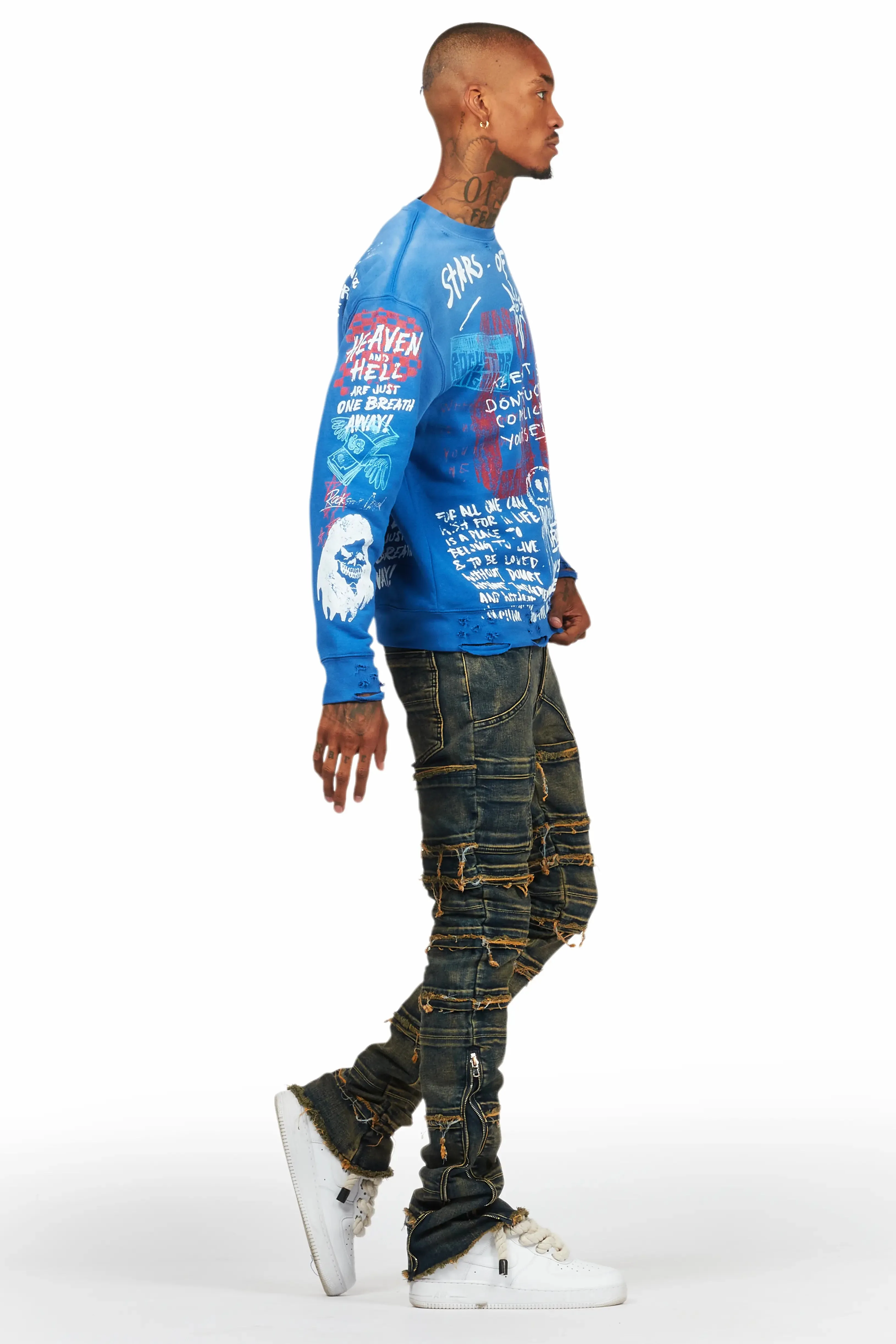 Horado Tint Wash Stacked Flare Jean sold by Rockstar Original product image thumbnail 4