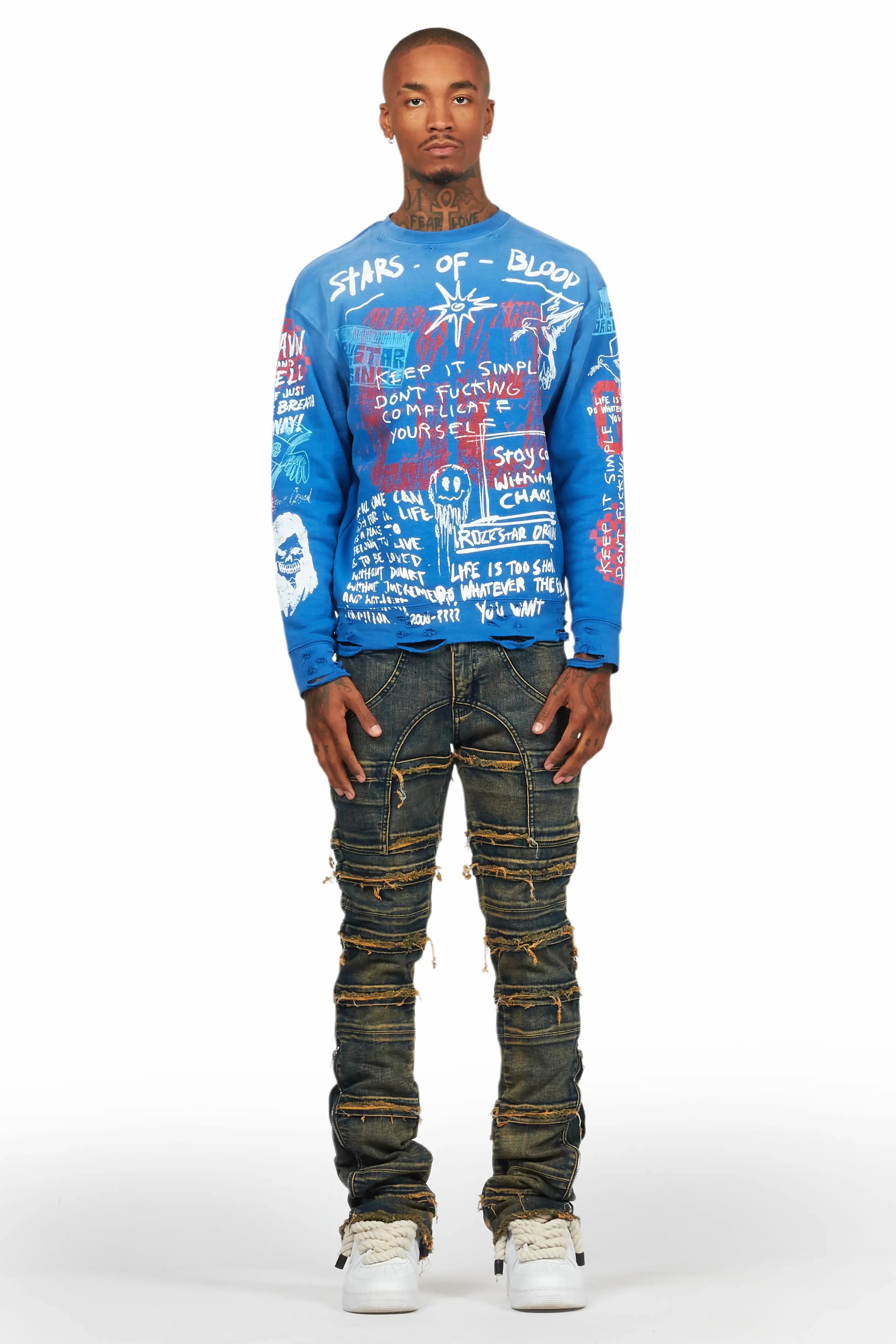 Horado Tint Wash Stacked Flare Jean sold by Rockstar Original product image thumbnail 3