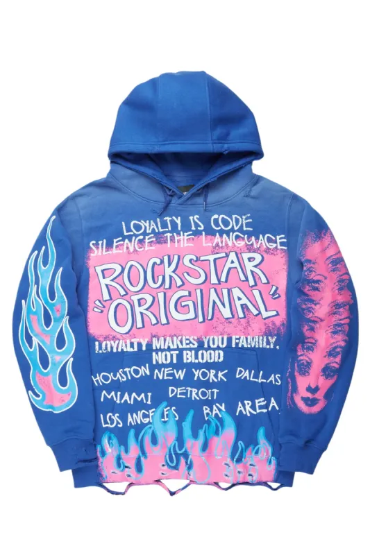 Bridgette Royal Blue Oversized Hoodie sold by Rockstar Original