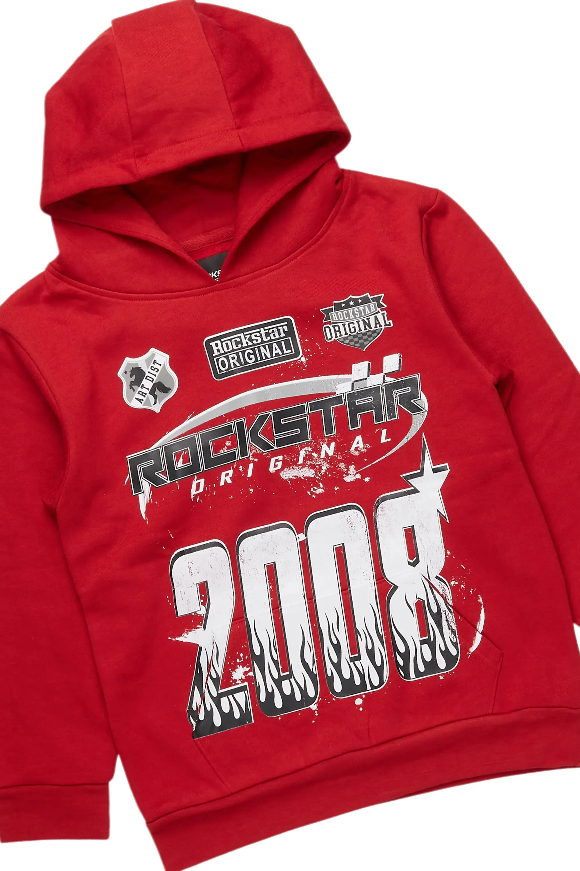 Boys Amos Burgundy Baggy Stacked Track Set sold by Rockstar Original product image thumbnail 2