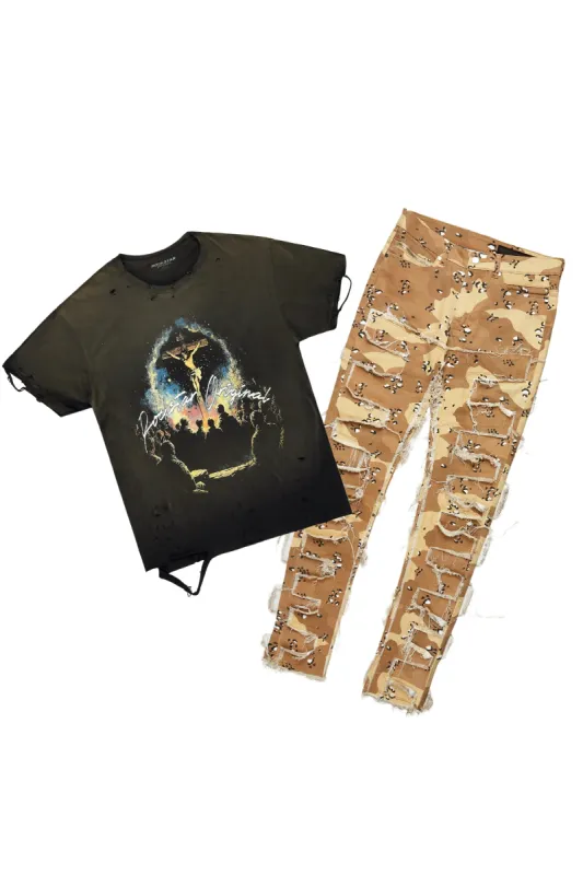 Lajos Black T-Shirt & Shake Slim Fit Jean Bundle sold by Rockstar Original