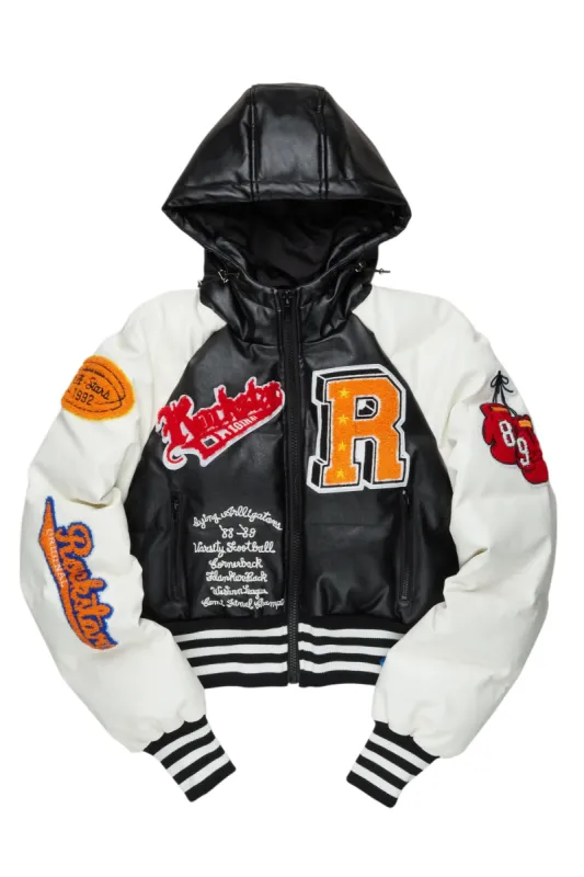 Xamaria Black Crop Puffer Jacket sold by Rockstar Original