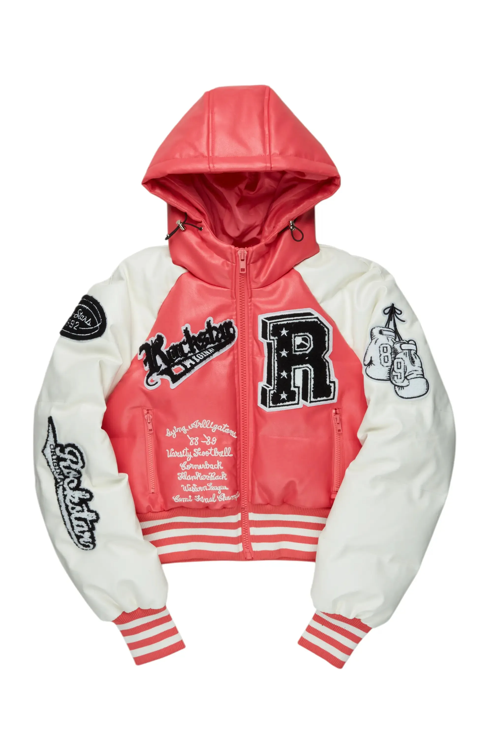 Xamaria Pink Crop Puffer Jacket sold by Rockstar Original