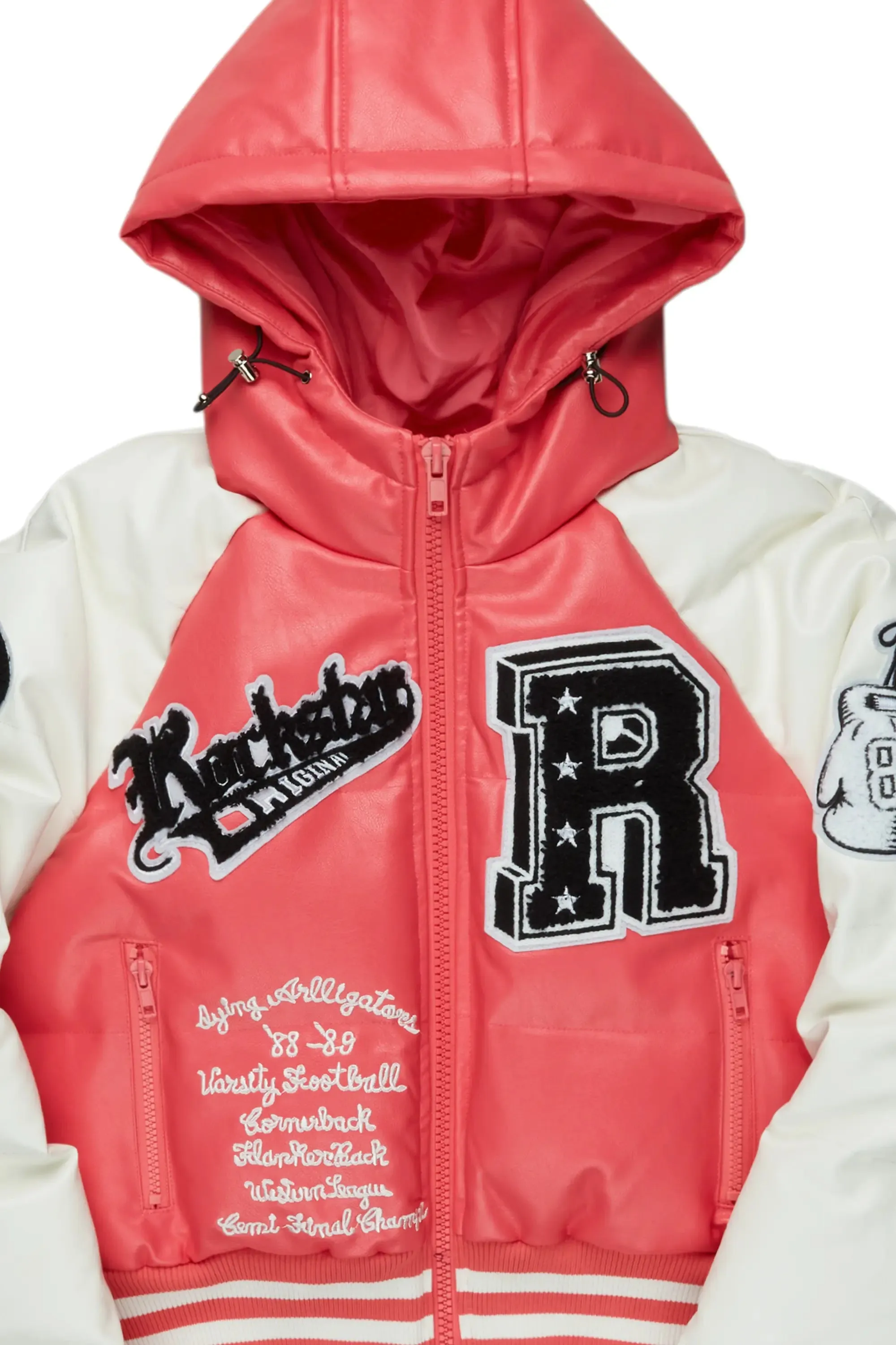 Xamaria Pink Crop Puffer Jacket sold by Rockstar Original product image thumbnail 3