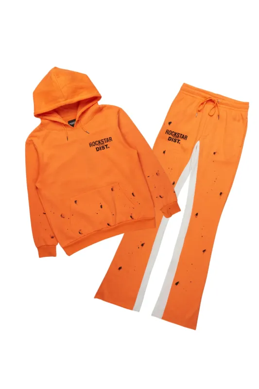 Raffer Orange Hoodie Baggy Fit Pant Track Set sold by Rockstar Original