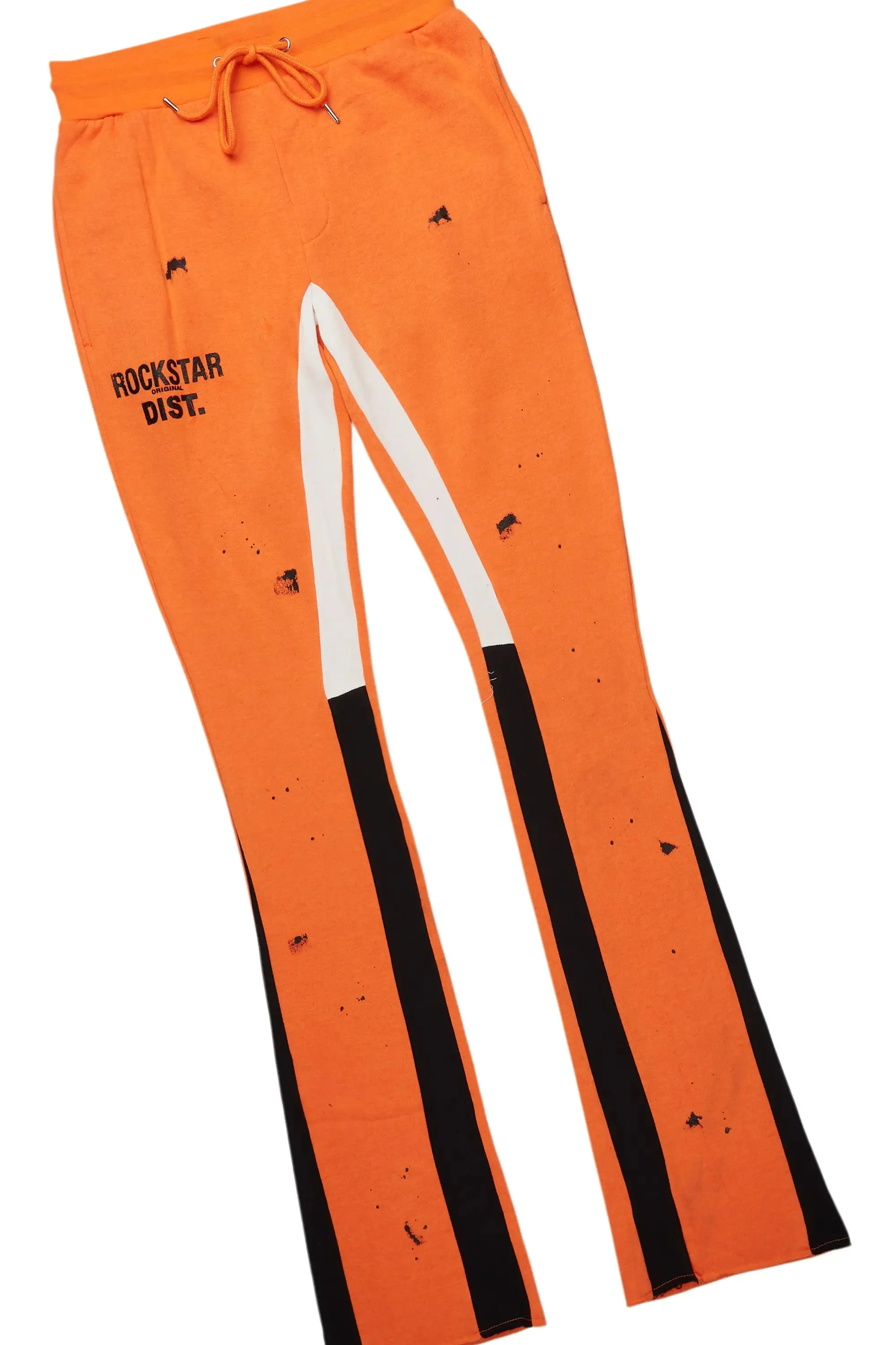 Raffer Orange Hoodie/Stacked Flare Pant Set sold by Rockstar Original product image thumbnail 3