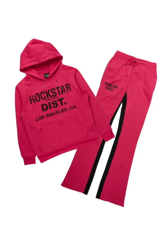 Lake Fuchsia Hoodie/Baggy Track Pant Set sold by Rockstar Original