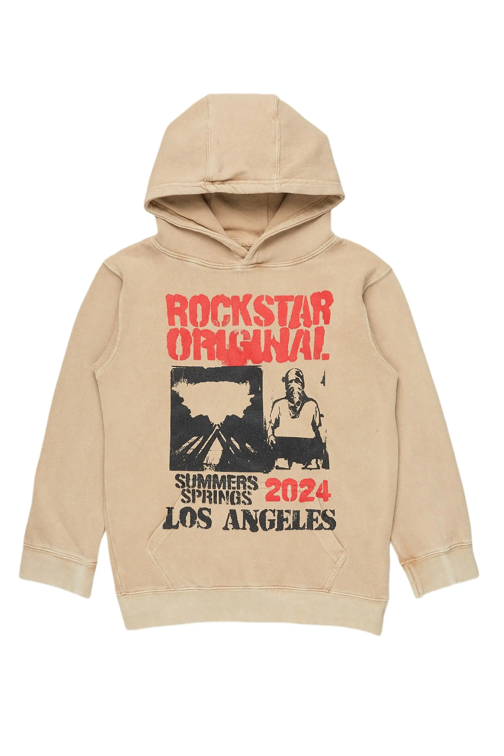 Boys Omer Vintage Beige Graphic Hoodie sold by Rockstar Original