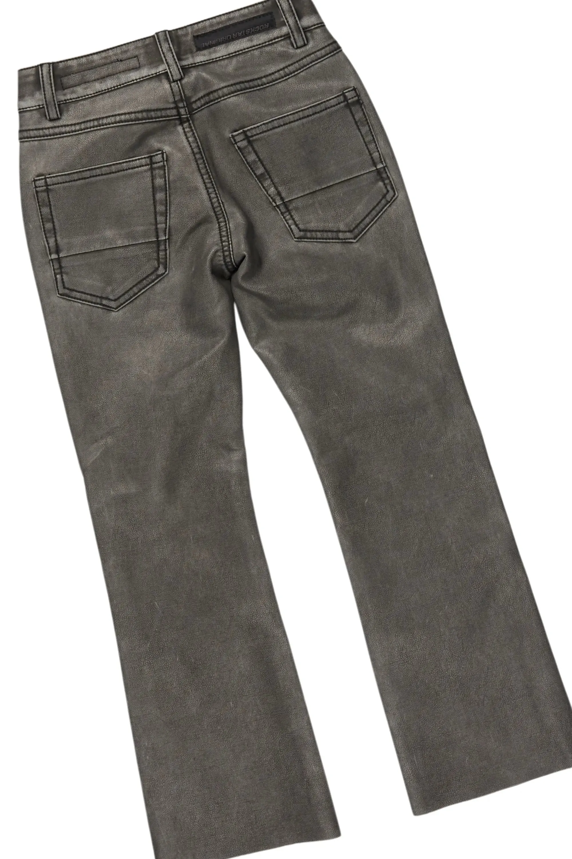 Boys Friso Maroon Hoodie/Stacked PU Jean Set sold by Rockstar Original product image thumbnail 4