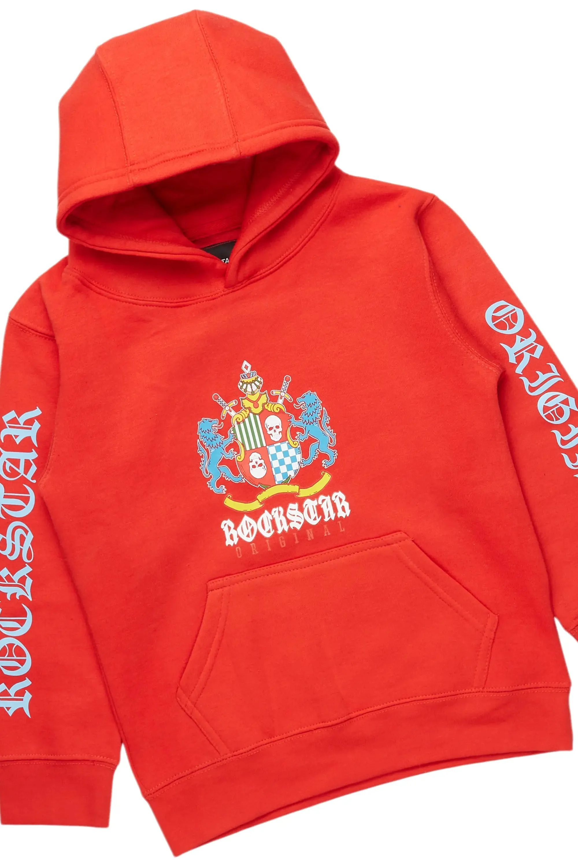 Boys Barren Red Hoodie/Stacked Flare Jean Set sold by Rockstar Original product image thumbnail 2