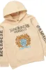 Boys Ceron Vintage Beige Hoodie/Stacked Flare Jean Set sold by Rockstar Original