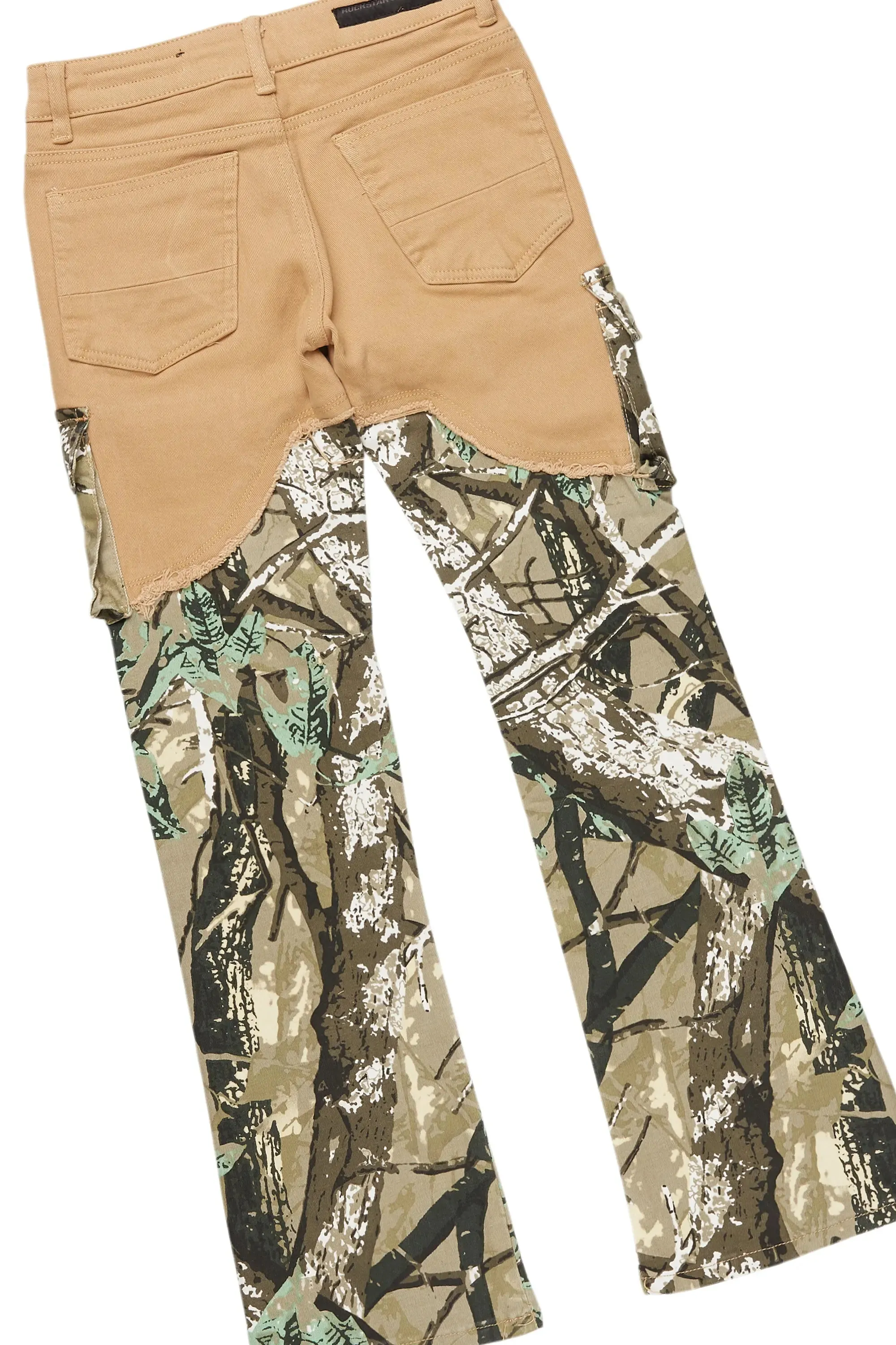 Boys Cabo Vintage Beige Hoodie/Stacked Flare Jean Set sold by Rockstar Original product image thumbnail 4