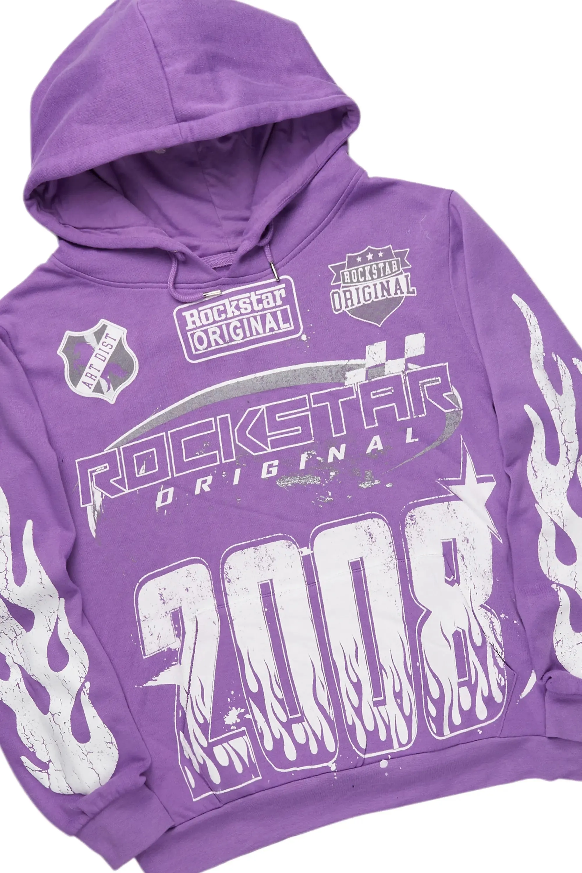 Amos Purple Hoodie/Baggy Track Pant Set sold by Rockstar Original product image thumbnail 2