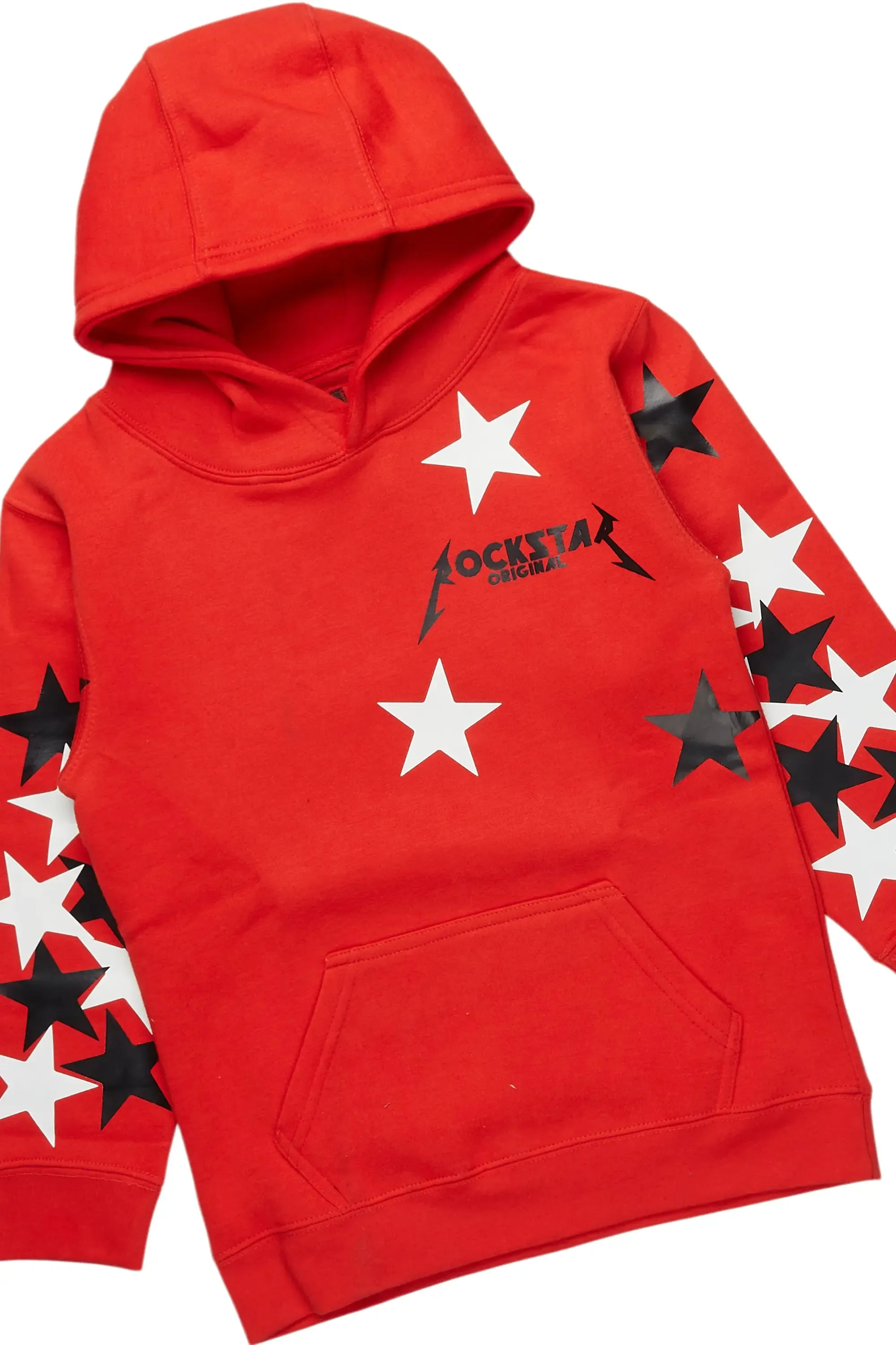 Boys Carey Red Hoodie/Baggy Fit Jean Set sold by Rockstar Original product image thumbnail 2