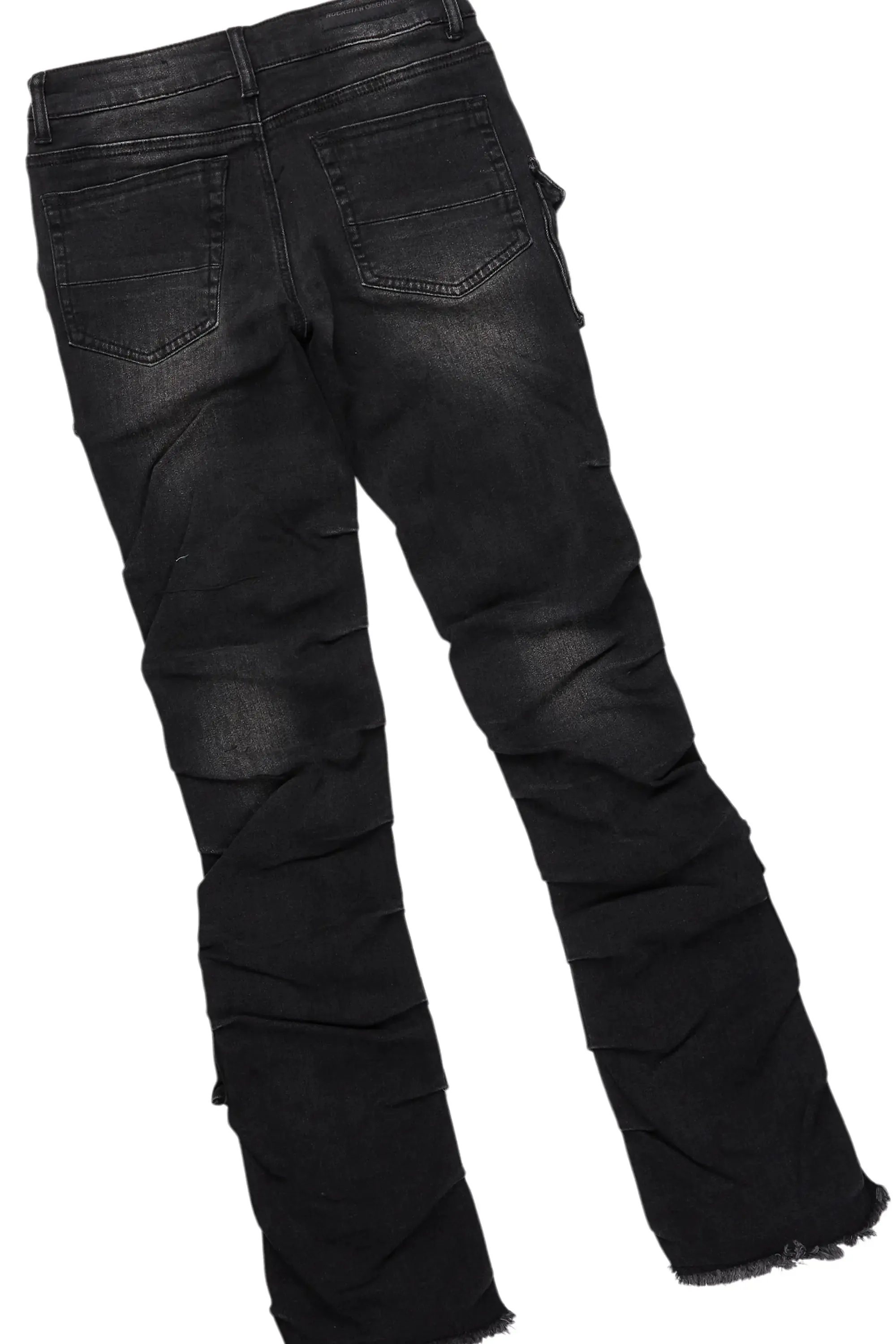 Boys Fields Grey/Blue T-Shirt/Stacked Flare Jean Set sold by Rockstar Original product image thumbnail 4