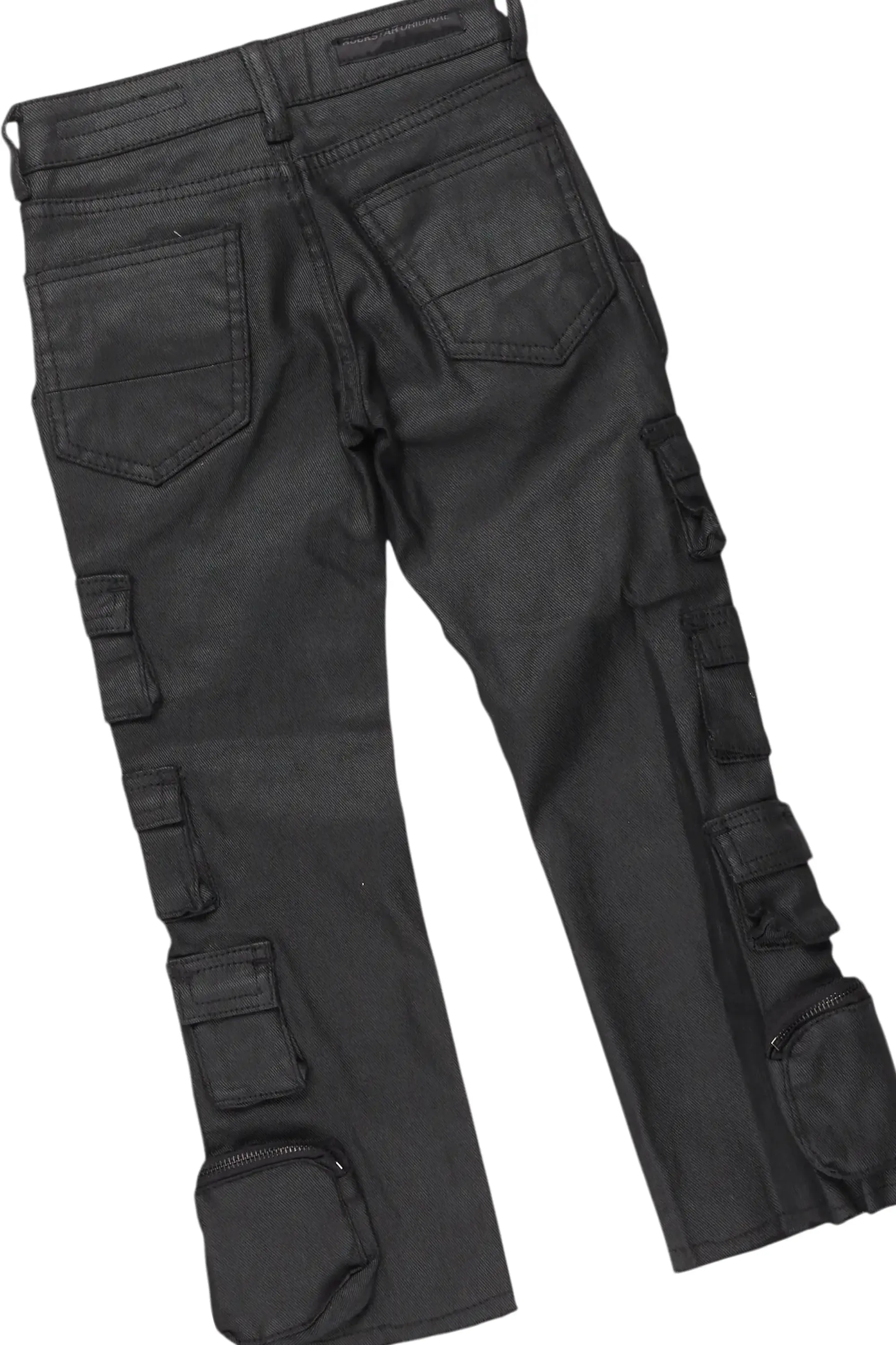 Boys Gardy Maroon Hoodie/Stacked Flare Jean Set sold by Rockstar Original product image thumbnail 4