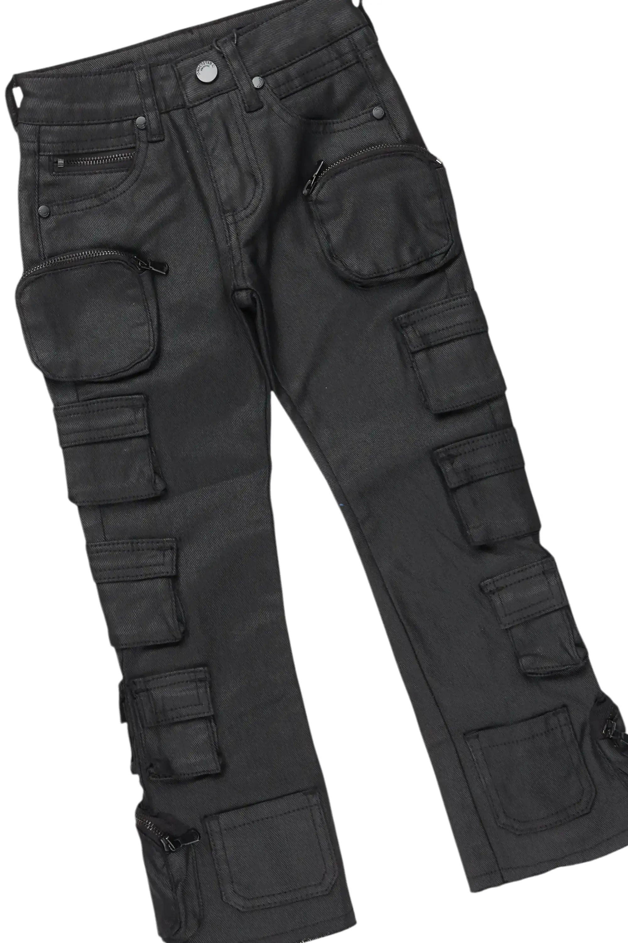 Boys Gardy Maroon Hoodie/Stacked Flare Jean Set sold by Rockstar Original product image thumbnail 3