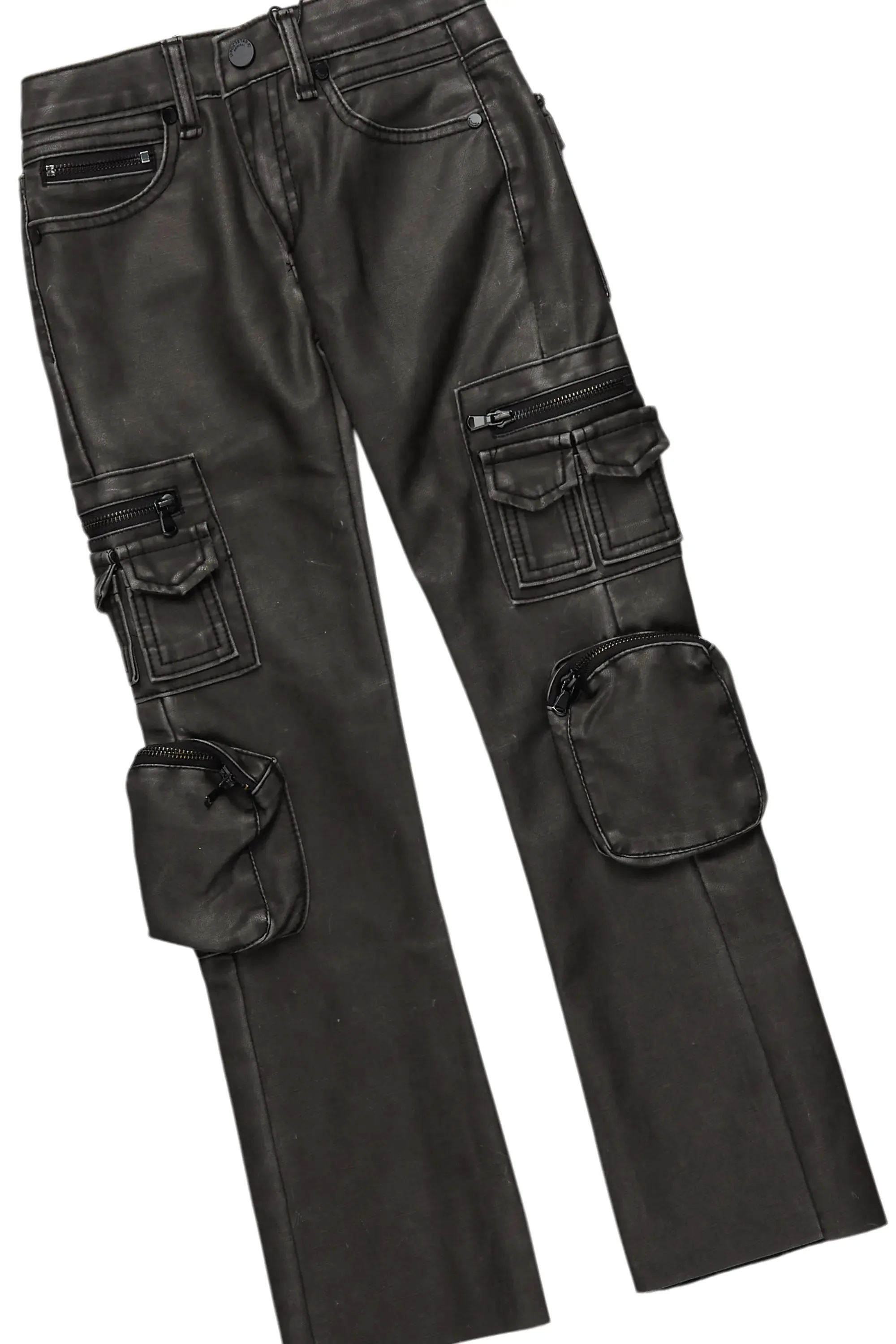 Boys Camber Red Hoodie/Stacked Flare PU Jean Set sold by Rockstar Original product image thumbnail 3