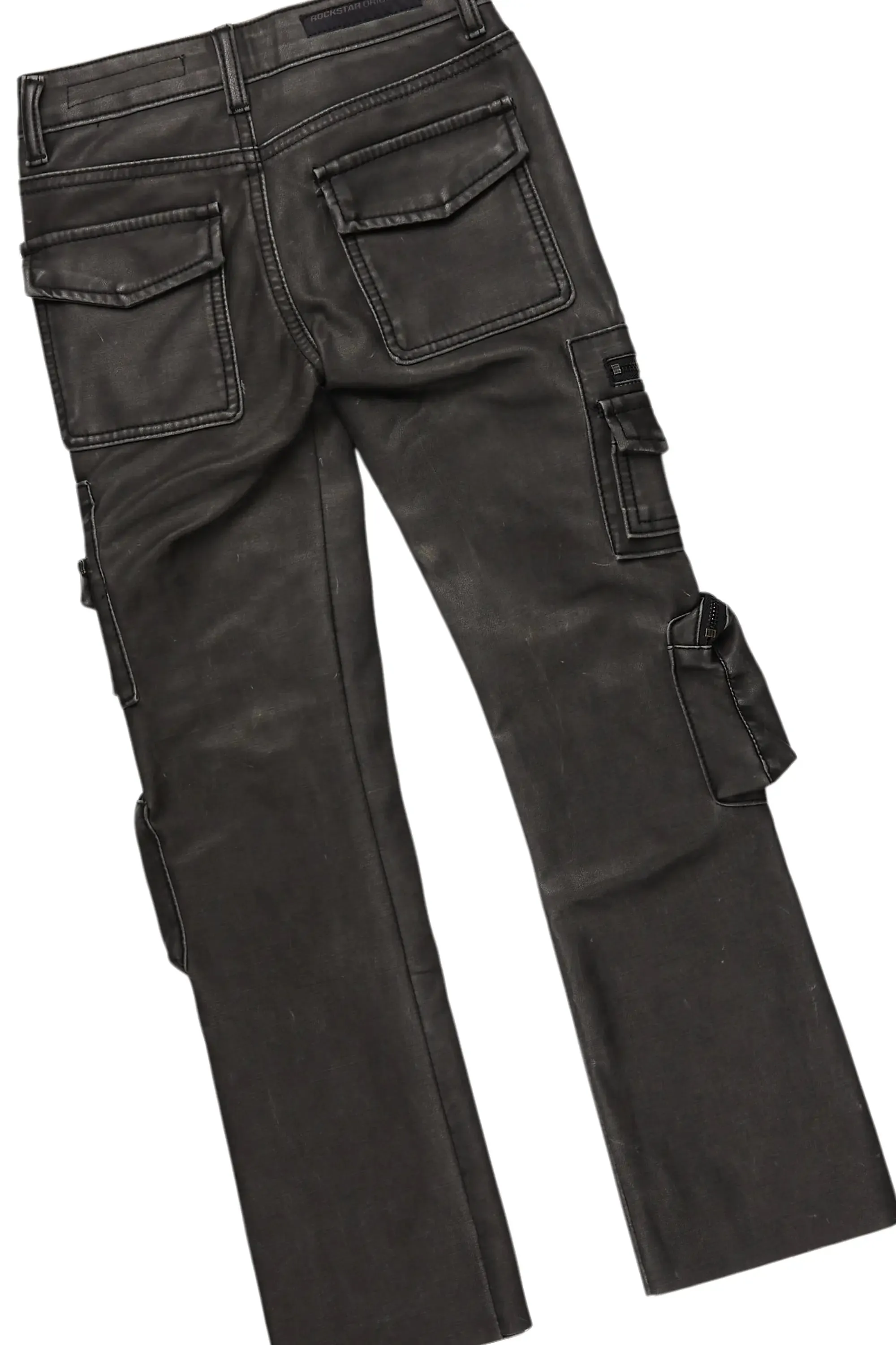 Boys Camber Red Hoodie/Stacked Flare PU Jean Set sold by Rockstar Original product image thumbnail 4