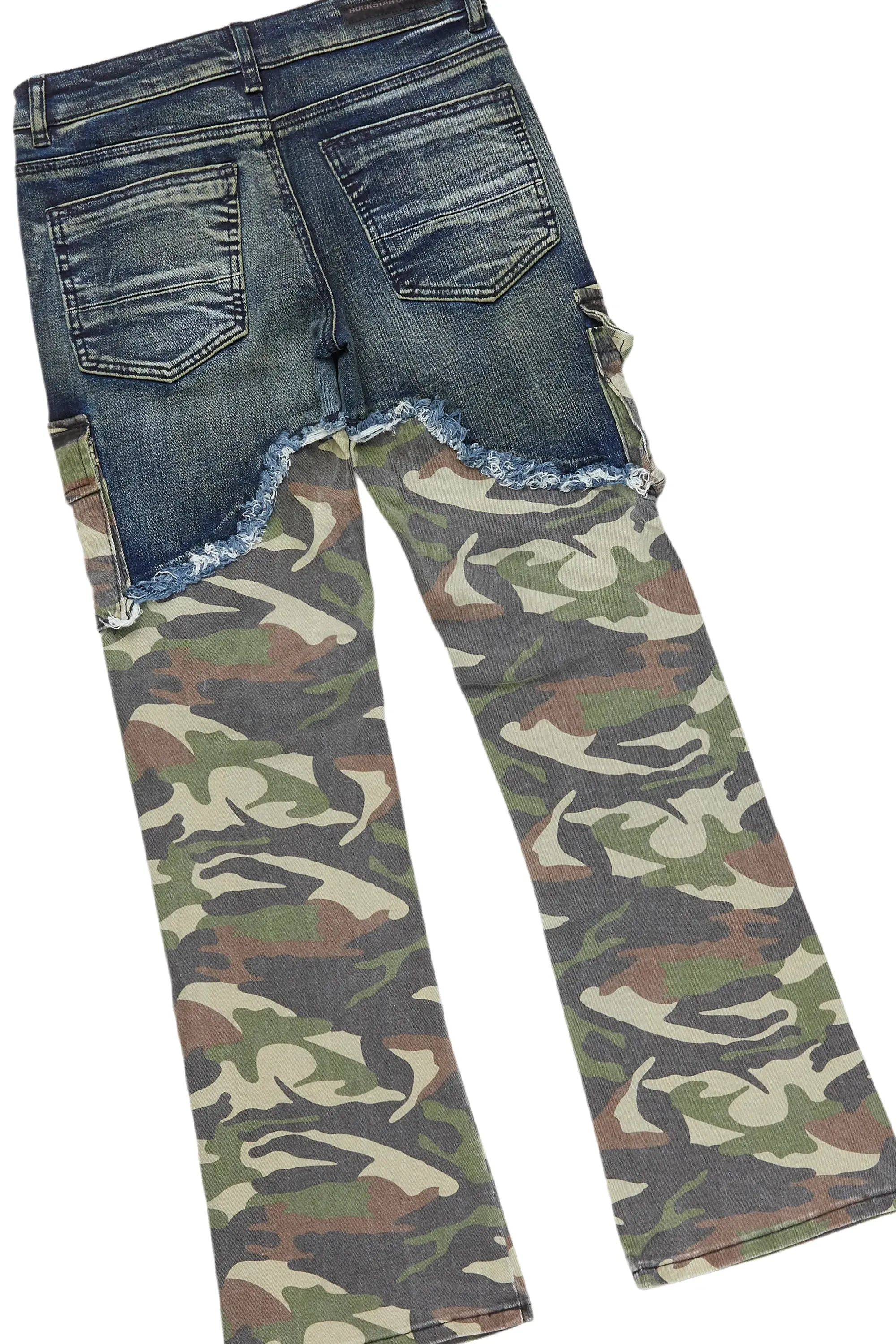 Boys Cannan Green Hoodie/Stacked Flare Jean Set sold by Rockstar Original product image thumbnail 4