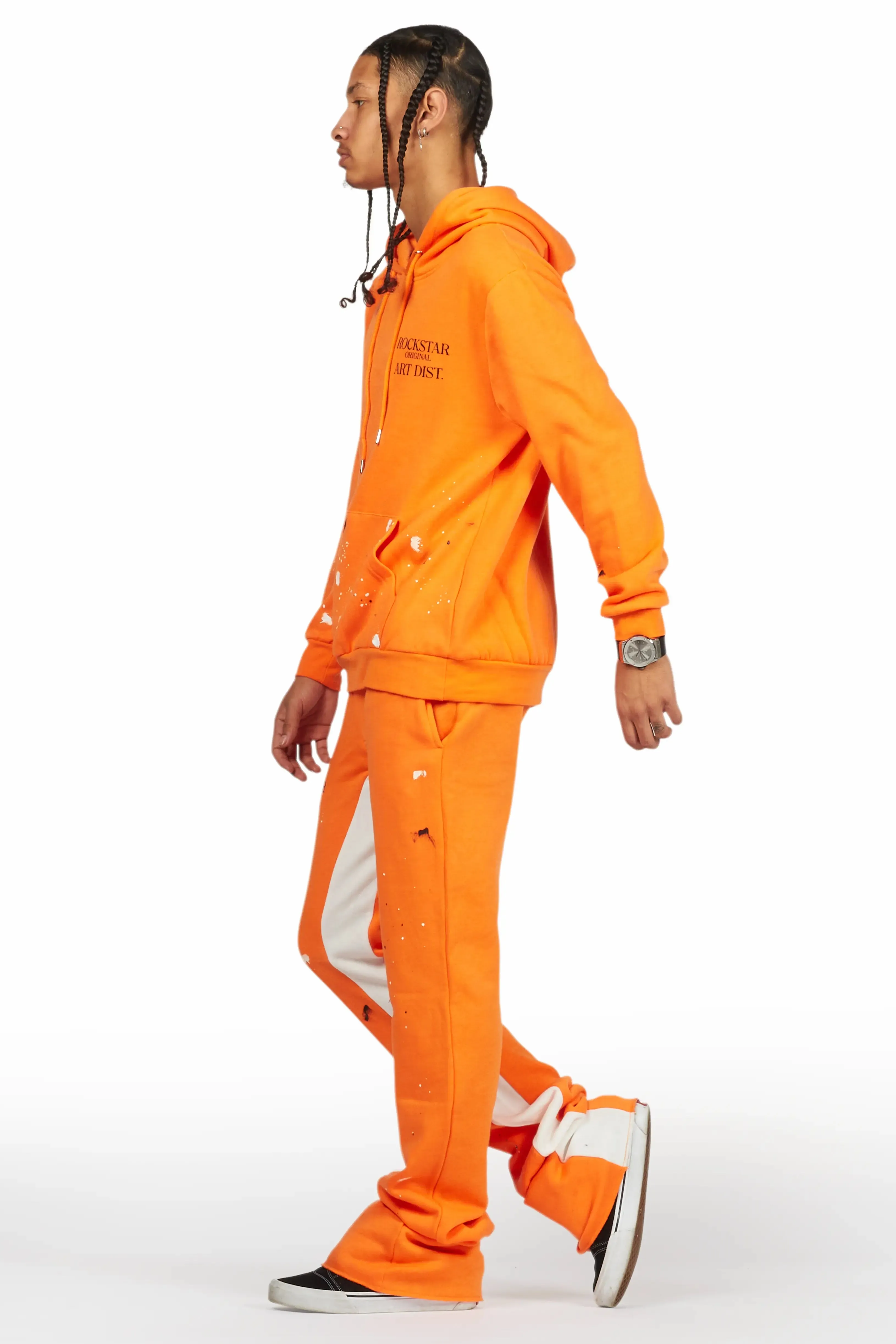 Jaco Orange Hoodie Baggy Fit Pant Track Set sold by Rockstar Original product image thumbnail 5