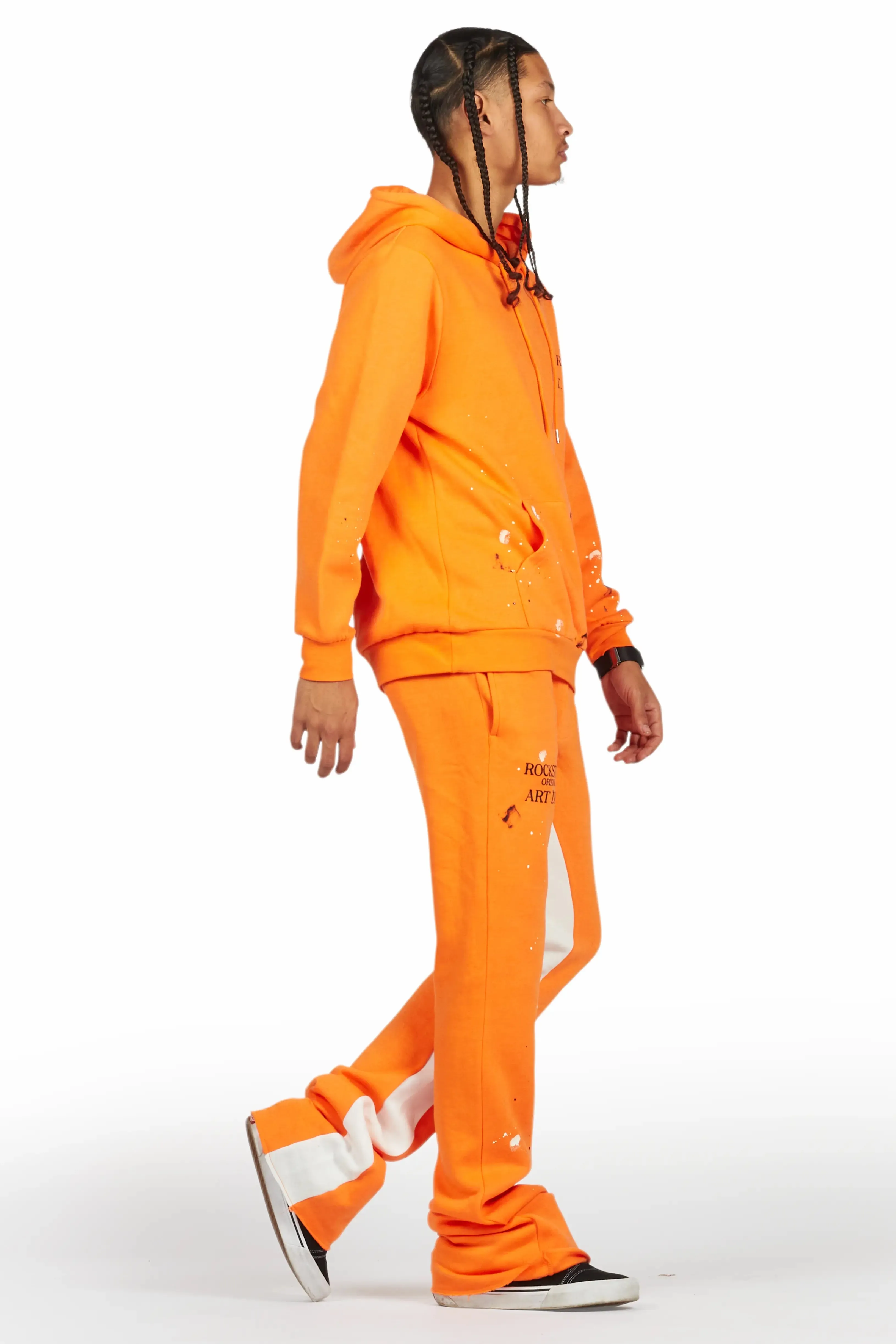 Jaco Orange Hoodie Baggy Fit Pant Track Set sold by Rockstar Original product image thumbnail 3