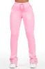 Anastesia Bubblegum Pink Stacked Track Pant sold by Rockstar Original