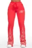Anastesia Red Stacked Track Pant sold by Rockstar Original