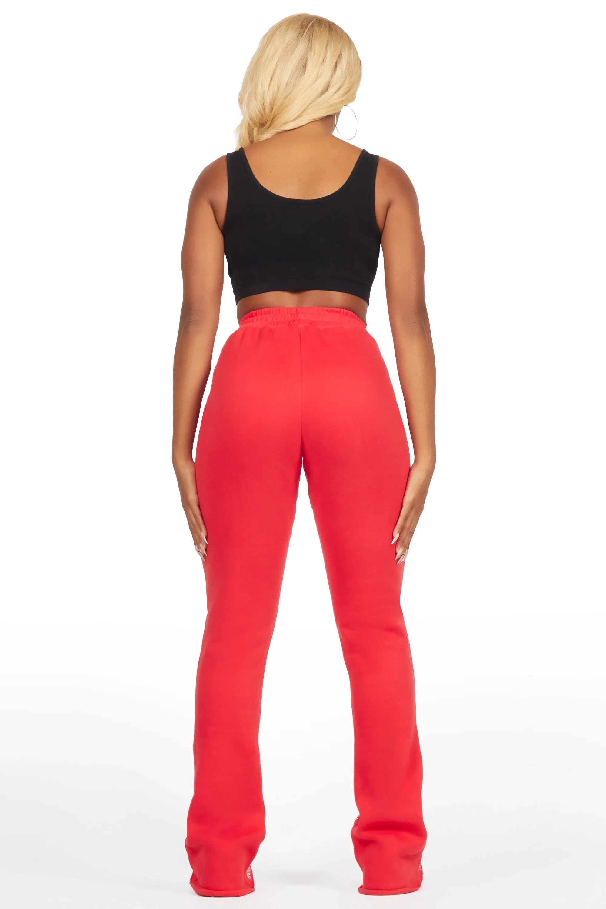 Anastesia Red Stacked Track Pant sold by Rockstar Original product image thumbnail 5