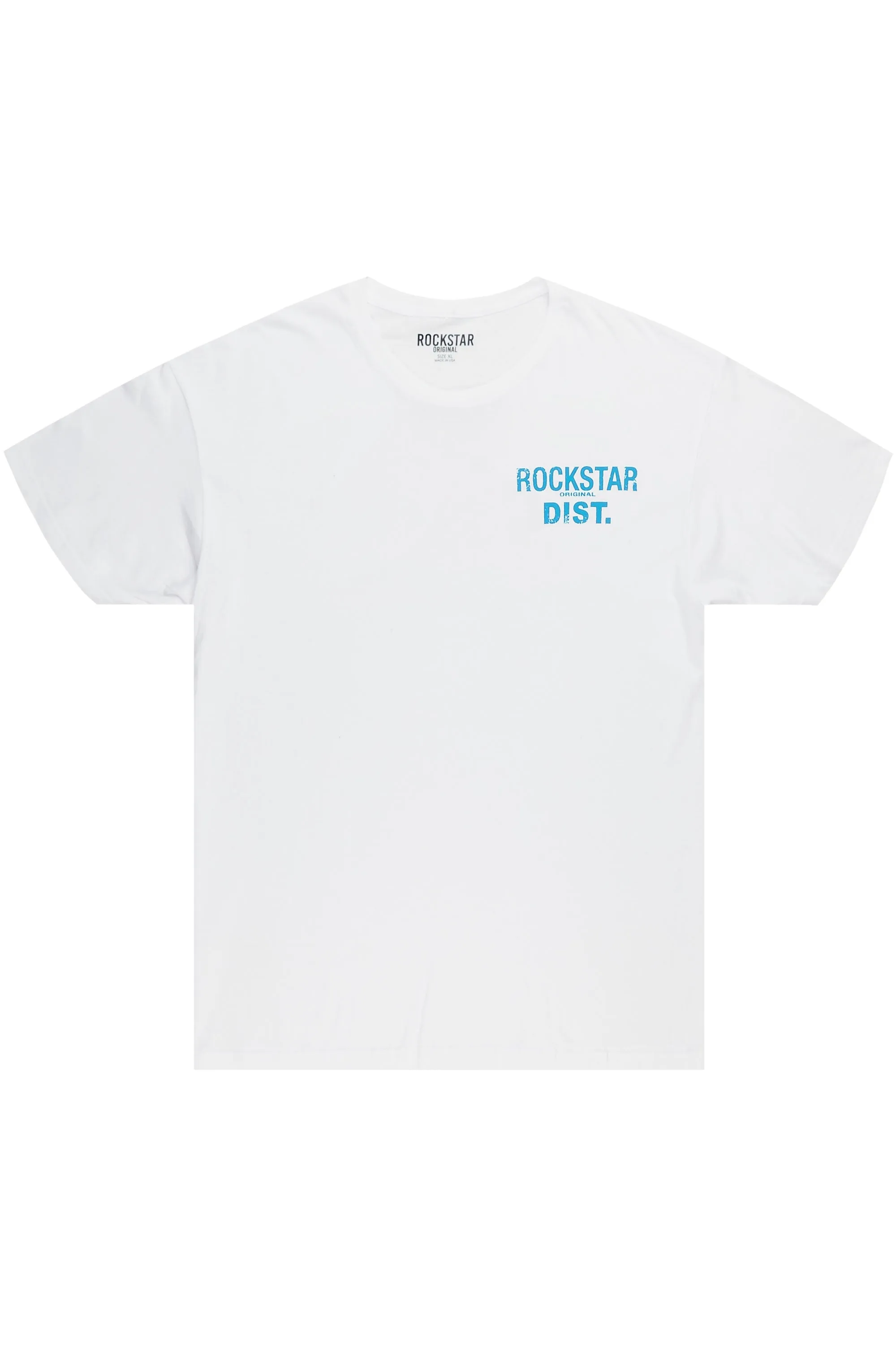 Dalasia White/Blue Oversized Tee sold by Rockstar Original product image thumbnail 2