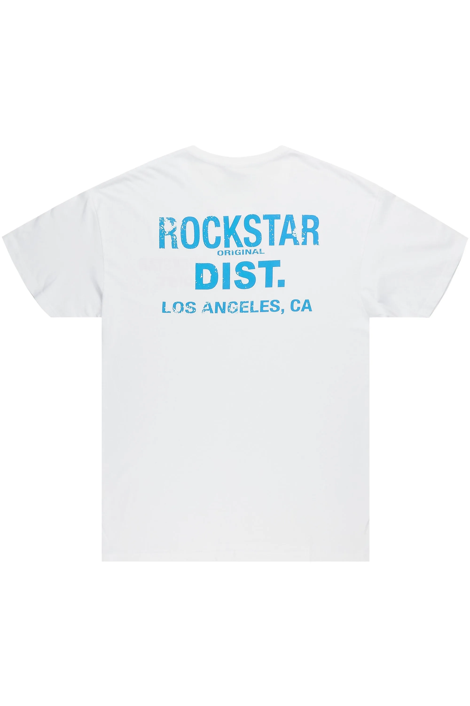 Dalasia White/Blue Oversized Tee sold by Rockstar Original